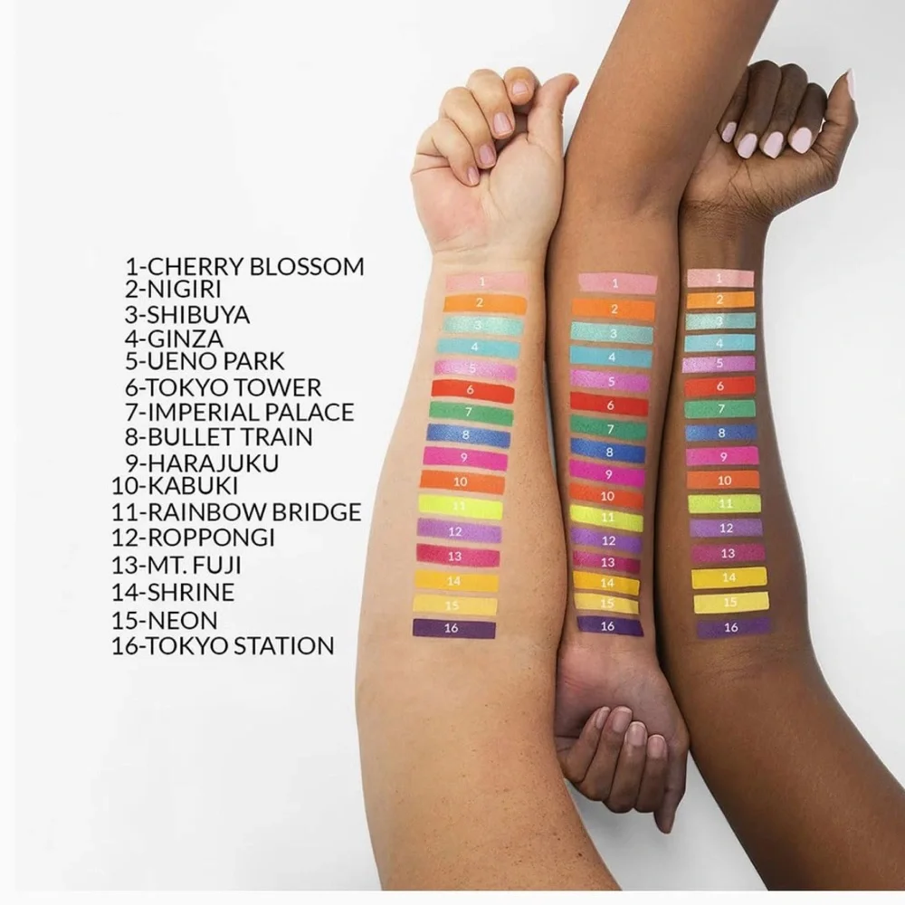 💎 bh Cosmetics 16 Color Eyeshadow Palette Trendy in Tokyo New Full-Size